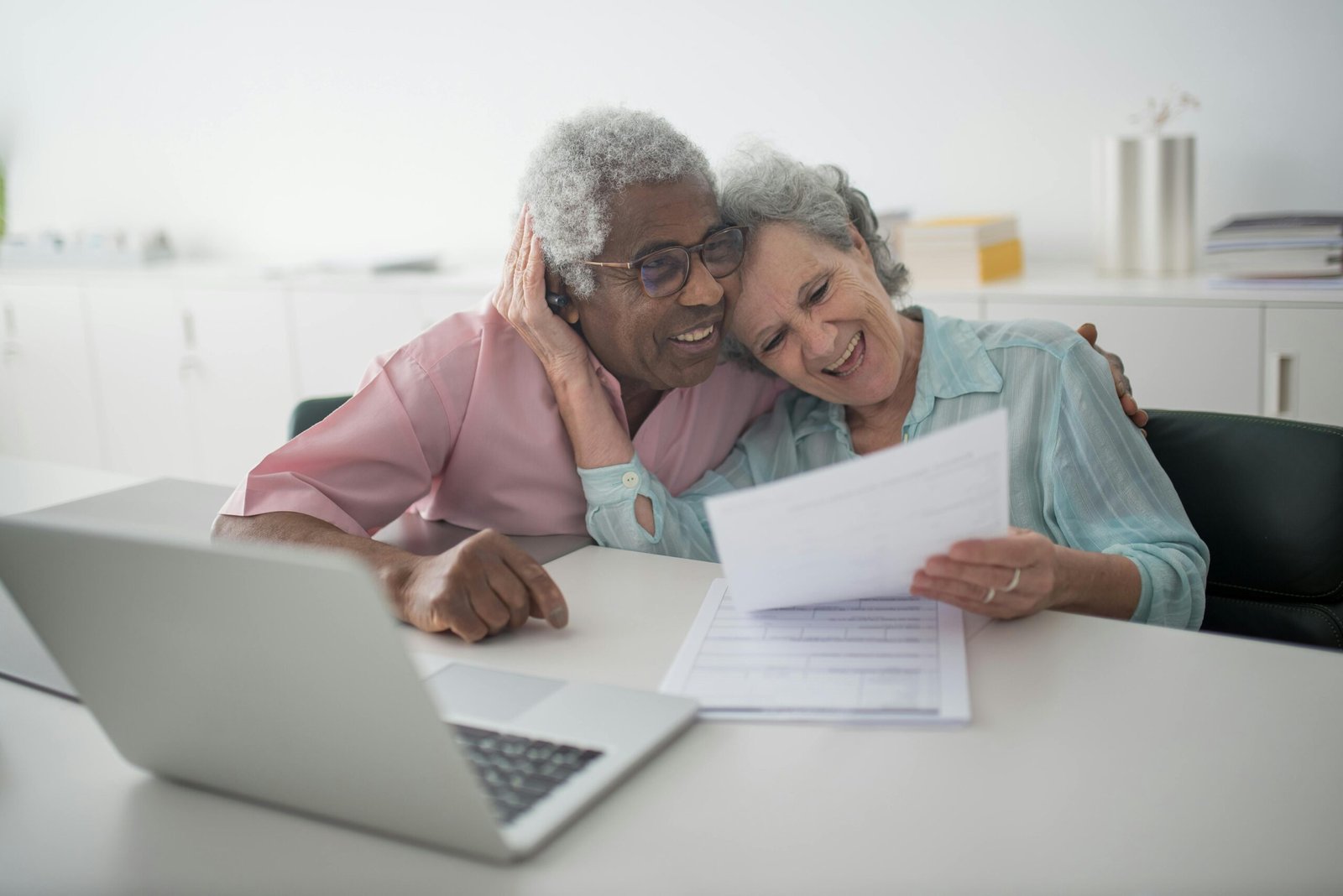 Health and life insurance documents for older adults under insurance for seniors protection.
