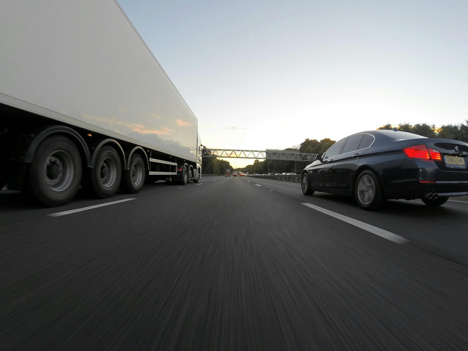 Fleet of semi-trucks protected with comprehensive CA Truck Insurance coverage in California.
